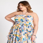 Halter Neck Ruffle Maxi Dress image number null