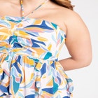 Halter Neck Ruffle Maxi Dress image number null