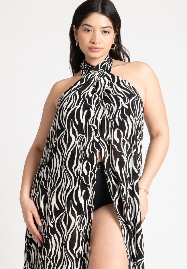 Cross Neck Cover Up Tunic image number 2