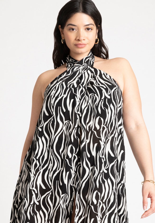 Cross Neck Cover Up Tunic image number 3