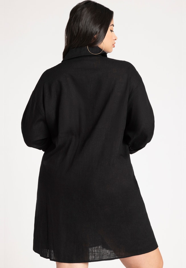 Tie Front Dolman Cover Up Tunic image number null