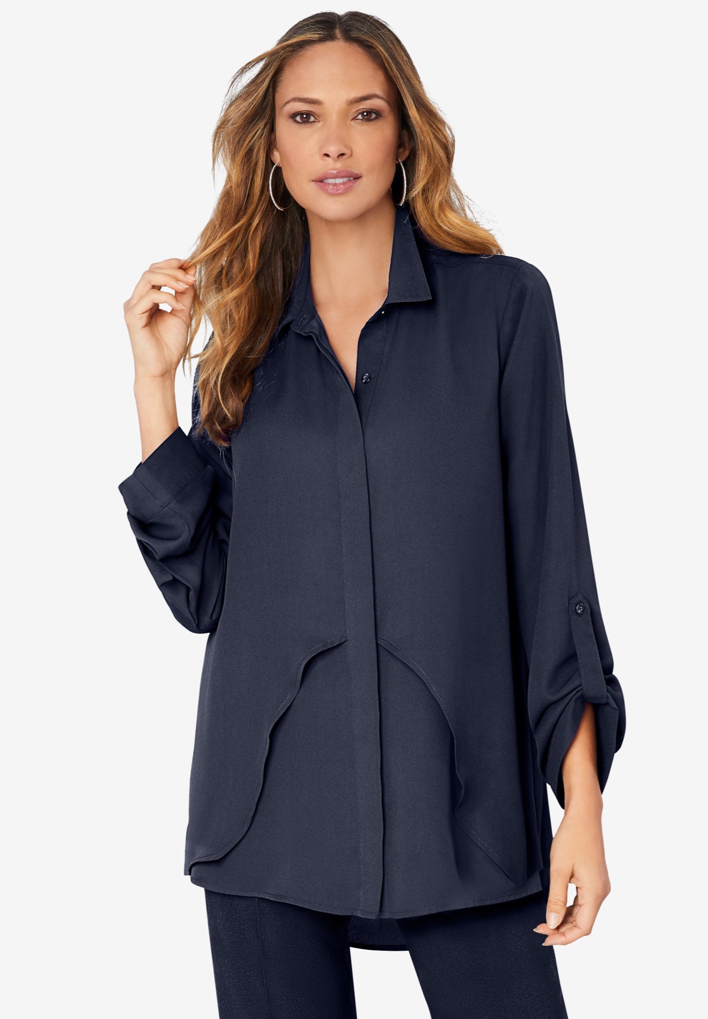 Georgette Overlay Big Shirt image number 0