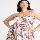 Strapless Cover Up Maxi Dress image number null