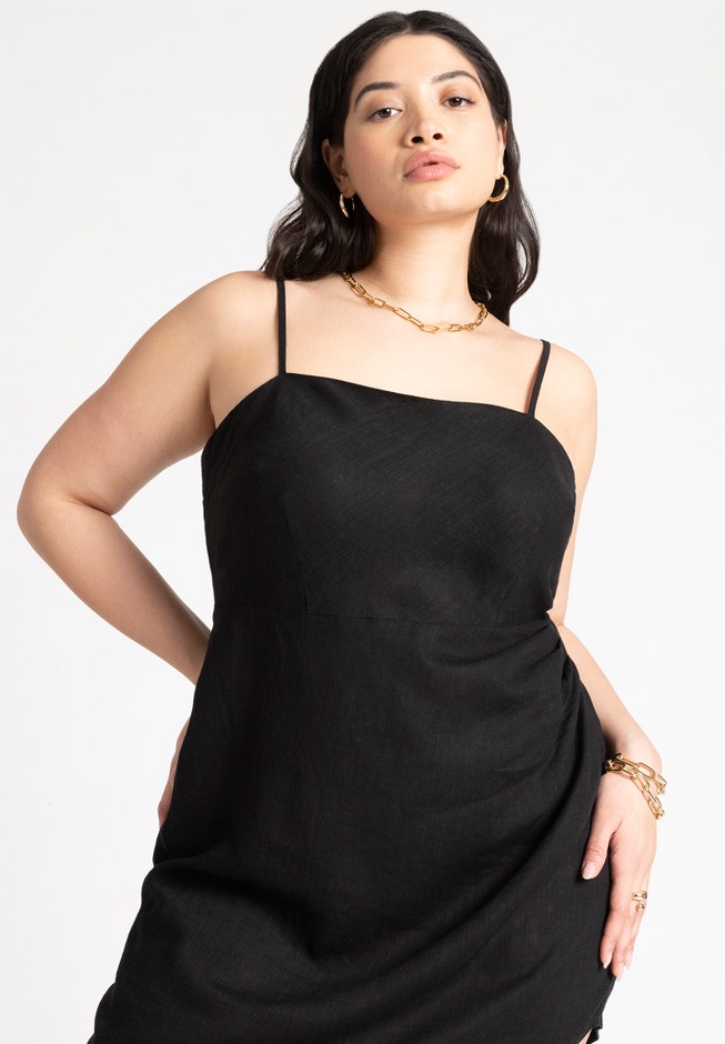 Cowl Back Cover Up Mini Dress image number 2