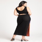 Crochet Knit Sleeveless Cover Up Midi Dress image number null