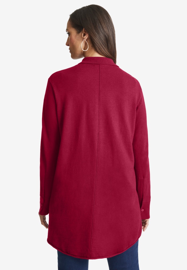 Cotton Cashmere Big Shirt image number 1