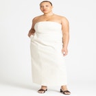 Denim Column Dress image number null