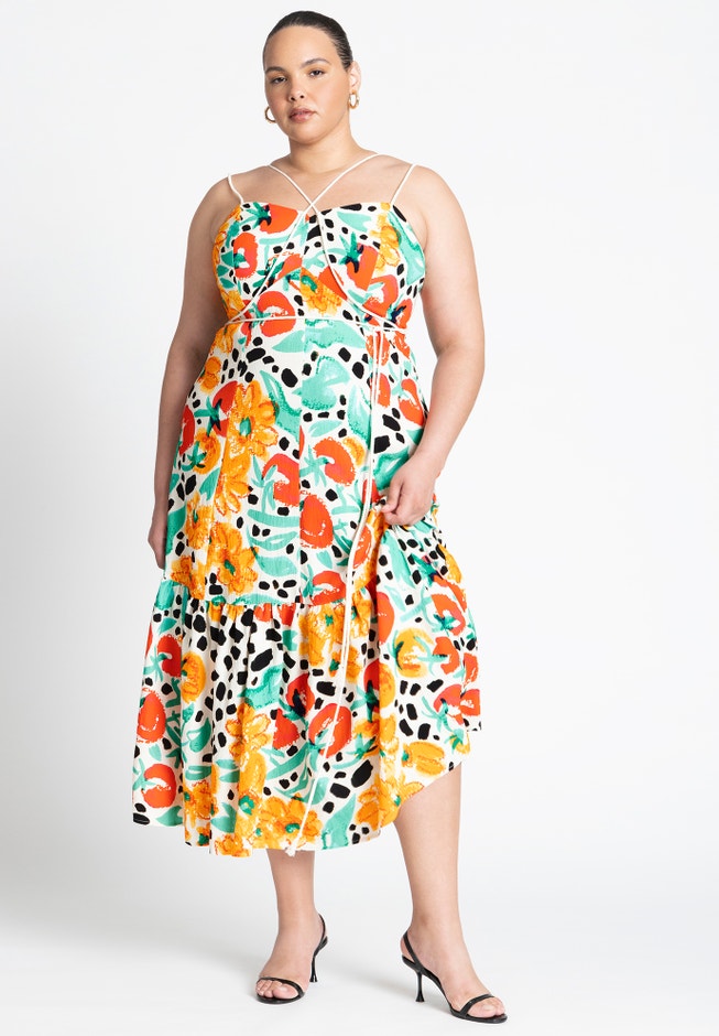 Strappy Flare Maxi Dress image number 0