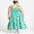 Tiered Button Up Flare Dress image number null