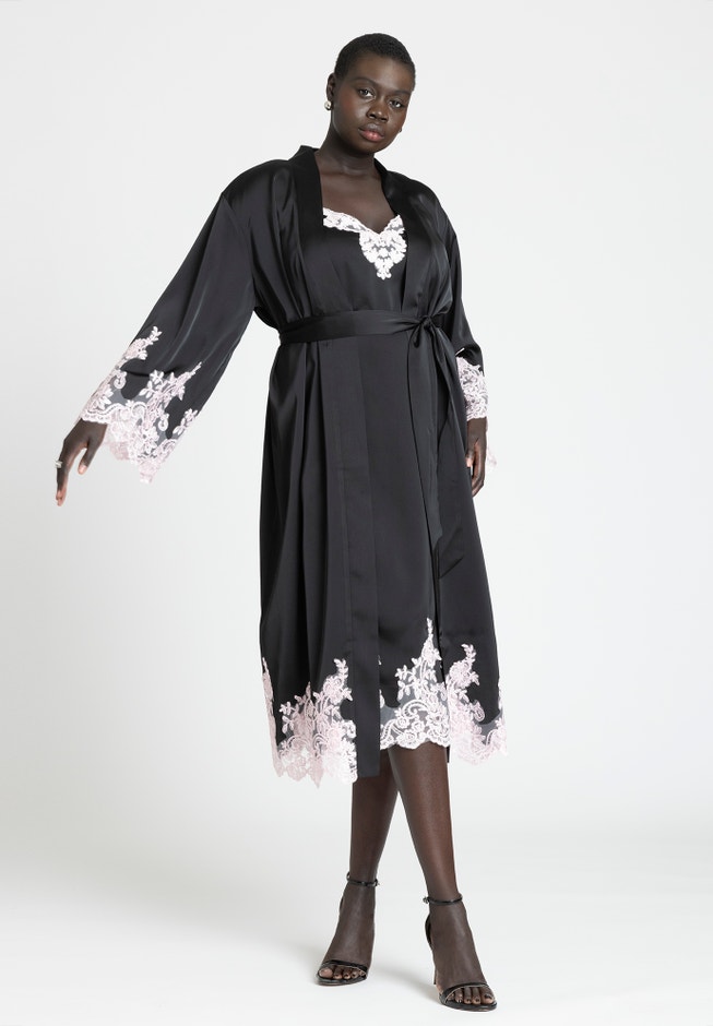 eloquii lace dress ELOQUII Women's Fit And Flare Lace Gown
