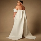Bridal by ELOQUII Embellished Column Gown With Train image number null