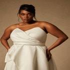 Bridal by ELOQUII Sculptural Gown With Removable Skirt image number null