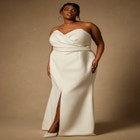Bridal by ELOQUII Sculptural Gown With Removable Skirt image number null