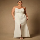 Bridal by ELOQUII Sculptural Gown With Removable Skirt image number null