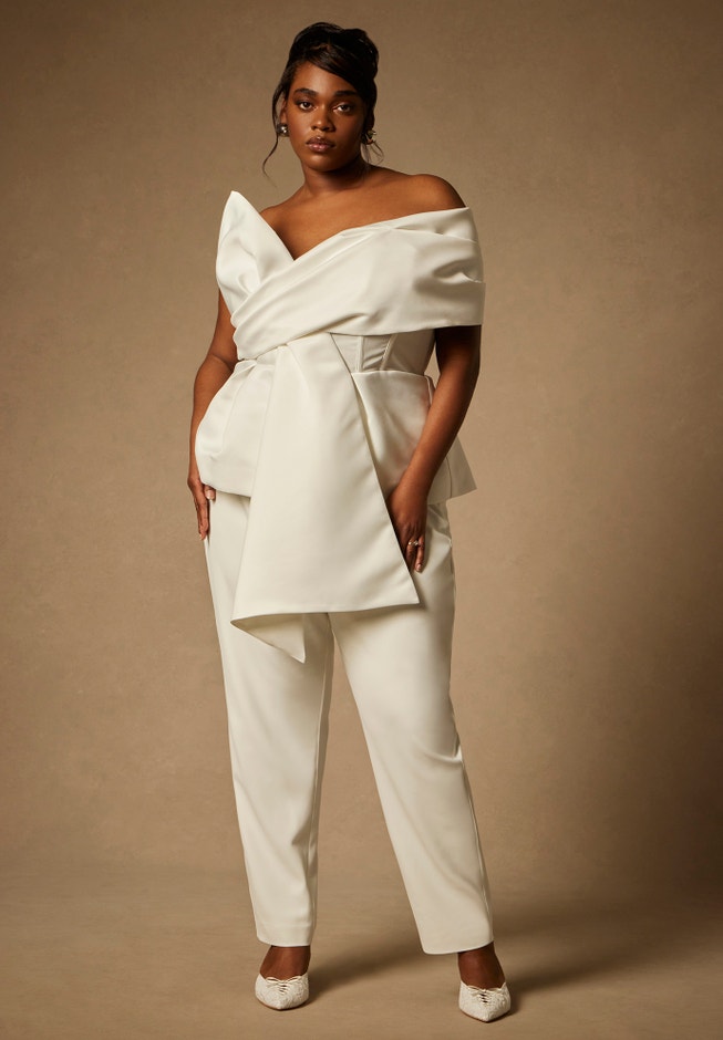 Bridal by ELOQUII Cigarette Pant image number 3