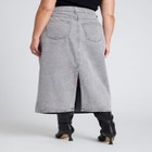Denim Midi Skirt image number null