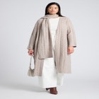 Sweater Scarf Knit Coat image number null