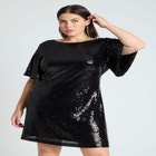 Tee Sequin Mini Dress image number null