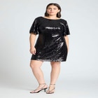 Tee Sequin Mini Dress image number null