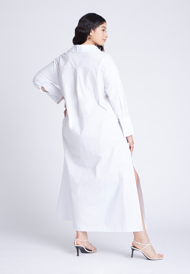Collared Maxi Shirt Dress image number 2