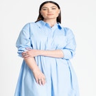 Collared Maxi Shirt Dress image number null