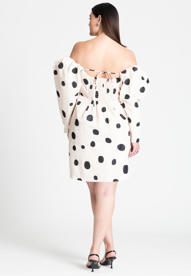 Mutton Sleeve Mini Dress image number 1
