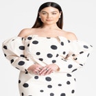 Mutton Sleeve Mini Dress image number null