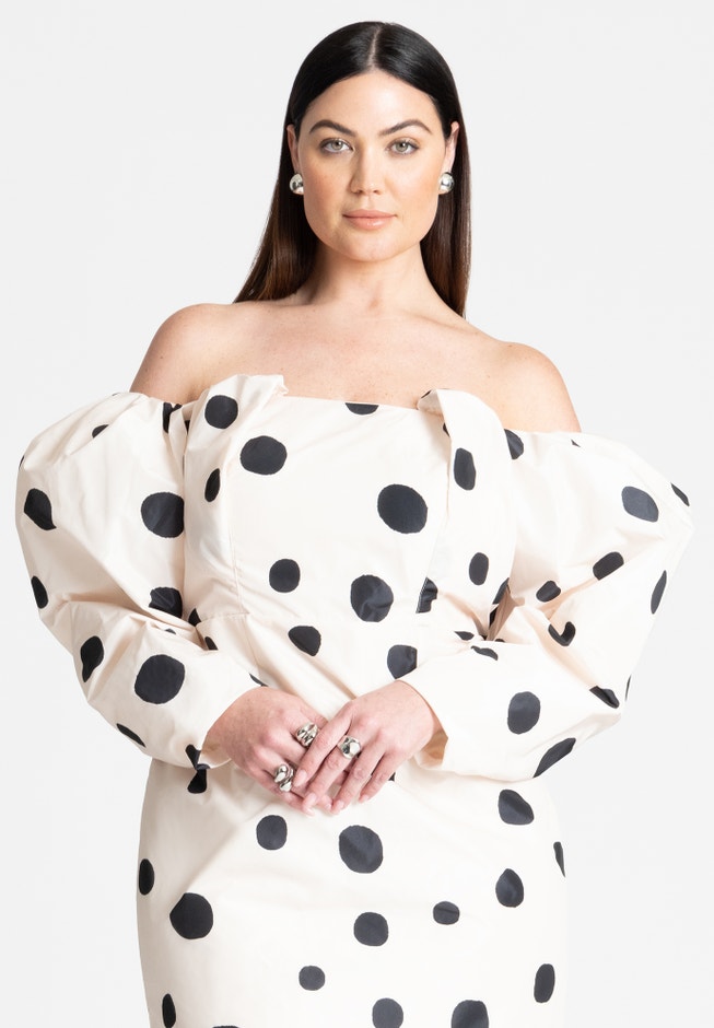 Mutton Sleeve Mini Dress image number 2