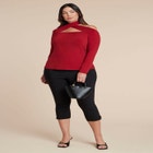 Cross Front Cut Out Top image number null