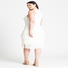 Fringe Sweater Mini Dress image number null