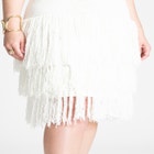 Fringe Sweater Mini Dress image number null