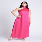 Scarf Neck Maxi Dress image number null