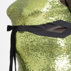 Sleeveless Sequin Column Cutout Dress image number null