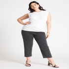 Ruched Overlay Detail Top image number null