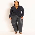 Shirring Detail V-Neck Top image number null