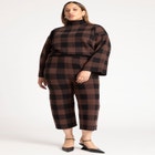 Mock Neck Intarsia Sweater image number null