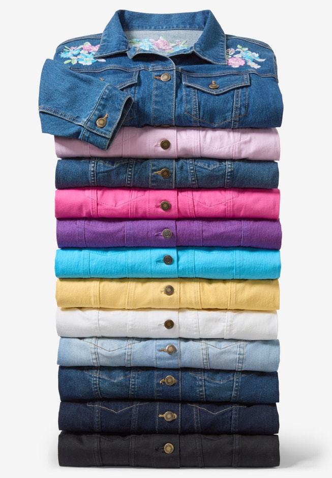 Stretch Denim Jean Jacket image number 5