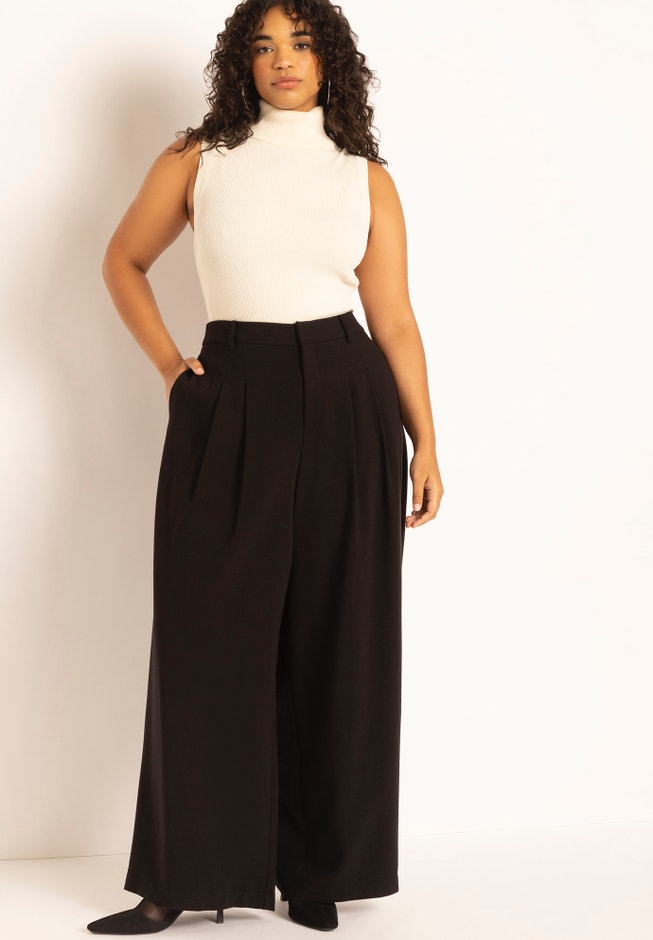 Pleat Front Wide Leg Trouser image number 0