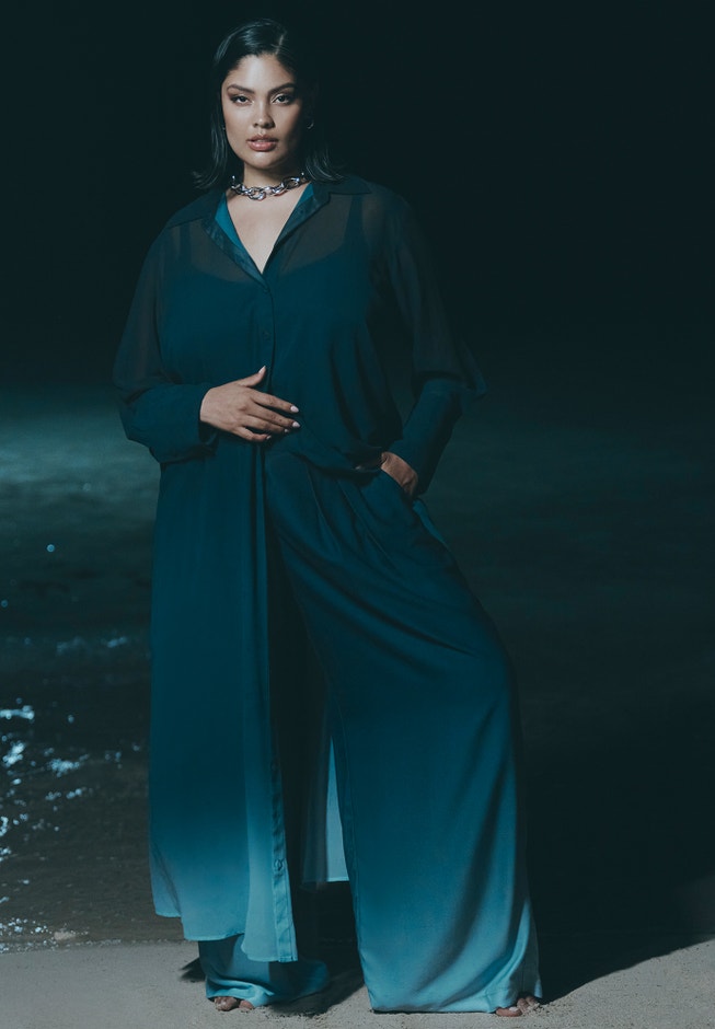 Wide Leg Printed Pant image number 0