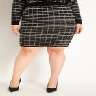 Knit Tweed Mini Skirt image number null