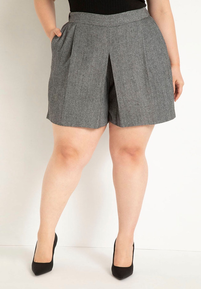 Front Pleat Skort image number null