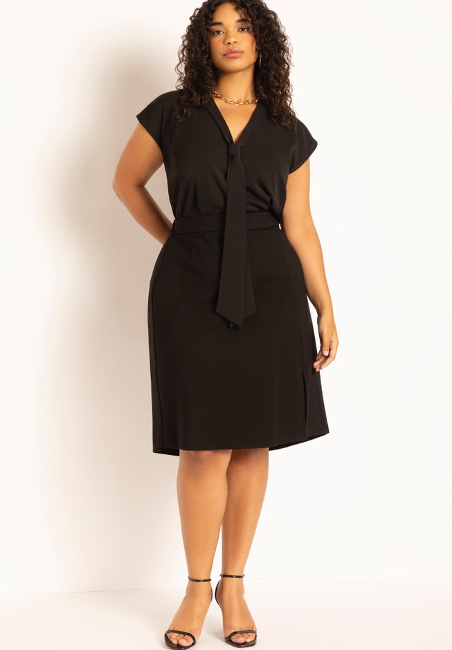 Side Slit Pencil Skirt image number null