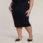 Knit Column Skirt image number null