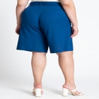 Belted Linen Bermuda Short image number null