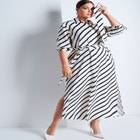 Maxi Printed Shirtdress image number null