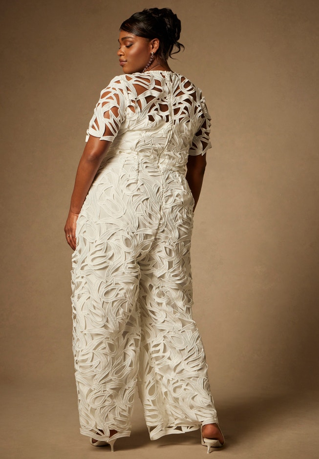 Bridal by ELOQUII Lace Jumpsuit image number 5
