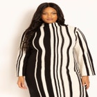 Striped Sweater Dress image number null