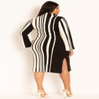 Striped Sweater Dress image number null