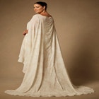 Bridal by ELOQUII Mini Dress With Cape Overlay image number null