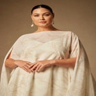 Bridal by ELOQUII Mini Dress With Cape Overlay image number null